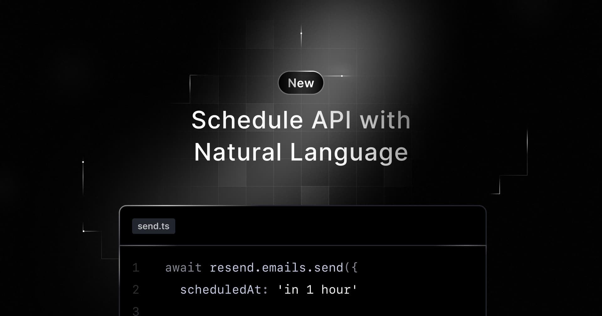 Schedule API with Natural Language